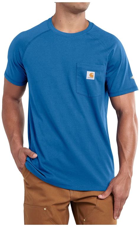 Carhartt Carhartt Mens Force Cotton T Shirt Cool Blue Xxl