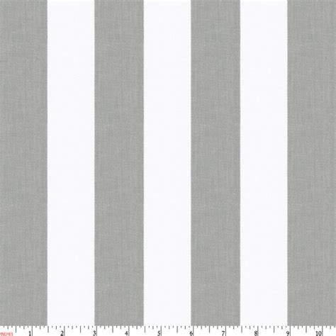 White And Gray Stripe Fabric By The Yard Grey Fabric Grey And White