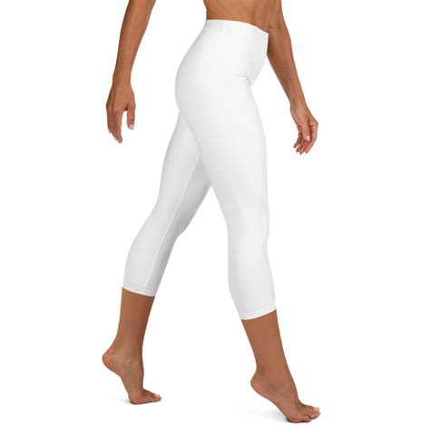 snow white yoga capri leggings in 2023 white capri leggings capri yoga capris