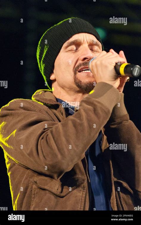 Lead Singer Tim Booth Of James Performing At The Wychwood Festival Uk