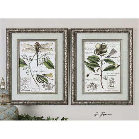 Uttermost Grandiflora Framed Art Set Of 2 41373 Framed Art Sets Wall