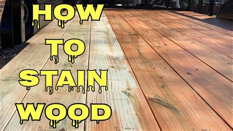 See full list on wikihow.com How To Stain Wood || DIY || Pressure Treated Wood - YouTube