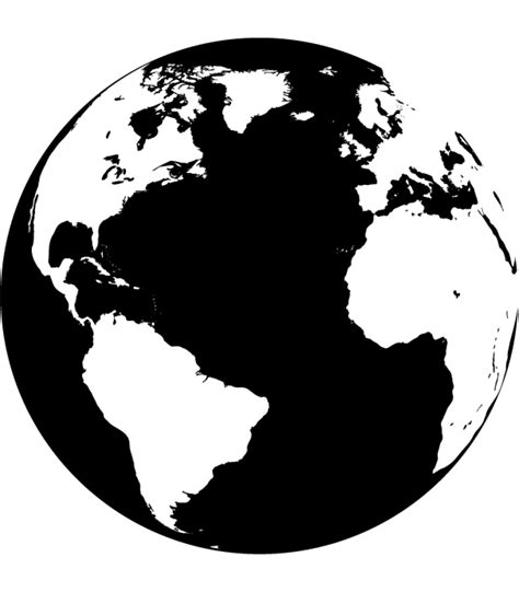 Arriba 98 Foto Map Of The World Black And White Mirada Tensa