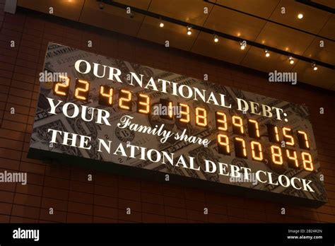 National Debt Clock Times Square Hi Res Stock Photography And Images
