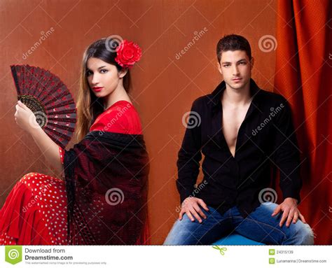 Gipsy Flamenco Dancer Couple From Spain Royalty Free Stock Images Image 24315139