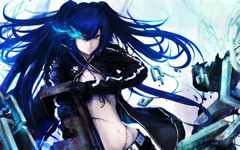 Anime Girl Character With Blue Hair Wallpapers And Images Wallpapers