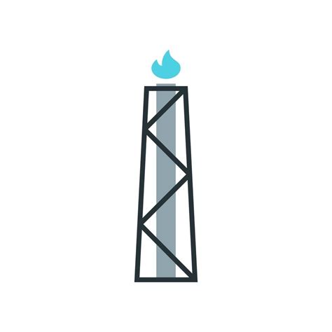 Gas Torch Icon Element From The Set Dedicated To Oil And Gas