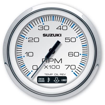 Suzuki Tachometer White With Monitor Functions C