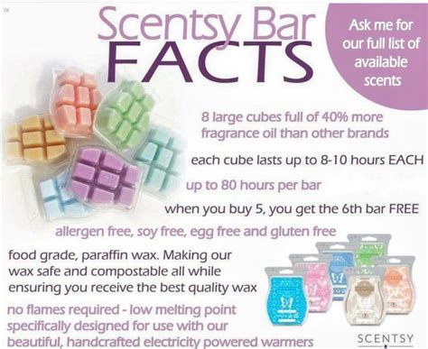 Scentsy Bar Facts In Scentsy Wax Bars Scentsy Scentsy Bars
