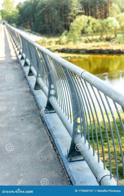 The Bridge Over River In Belarus Stock Image Image Of River Trees 179600767