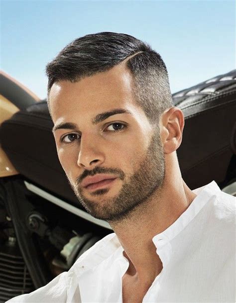 Find your ideal short hairstyle for 2021. Short Side-Parting Straight Hairstyle Haircut For Men ...