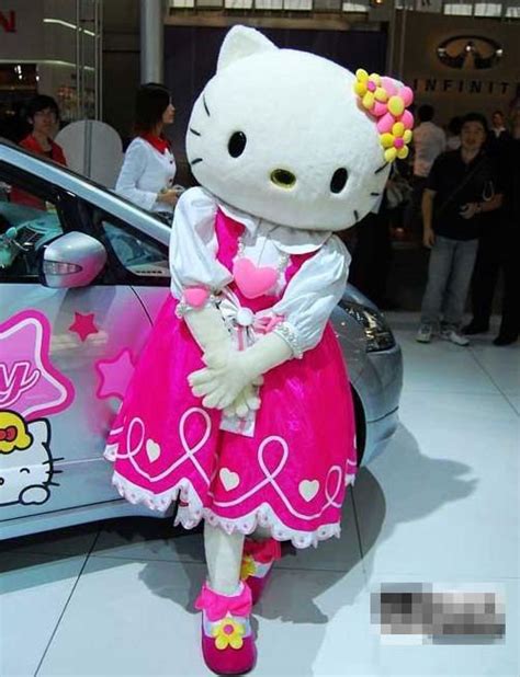 Crazy Sale Hello Kitty Mascot Costume Fancy Dress Adult Size Halloween Cosplay In Anime Costumes