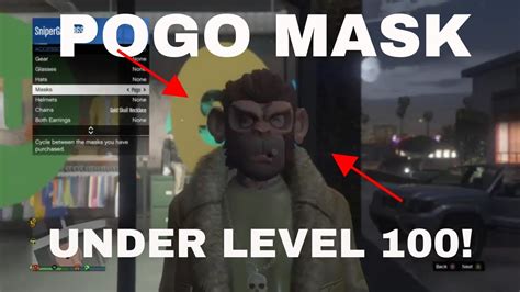 How To Get Pogo Mask Under Level In Gta Online Next Gen