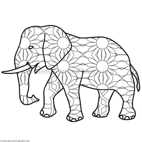 Elephant Coloring Pages 2