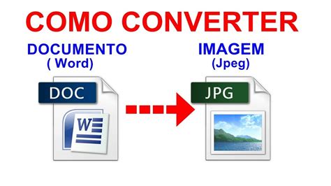 Jpg is a graphical file format for editing still images, it offers a symmetrical compression technique which is processor intensive and time consiming in both compression and decompression. Como converter WORD em JPEG - YouTube
