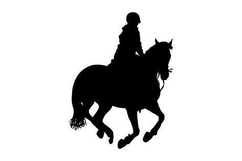 Horse Riding Silhouette Graphic By Illustrately · Creative Fabrica