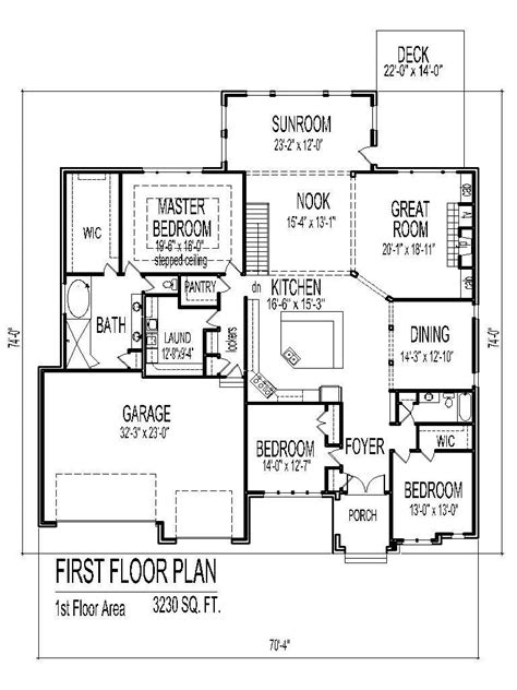 3 Bedroom House With Garage Plan