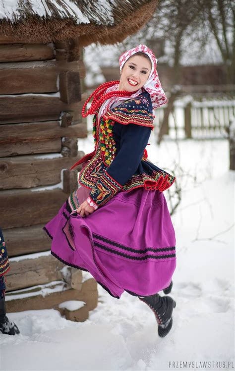 Regional Costumes Of Lachy Sądeckie Ethnocultural Group From Nowy Sącz Area Poland Ukraine
