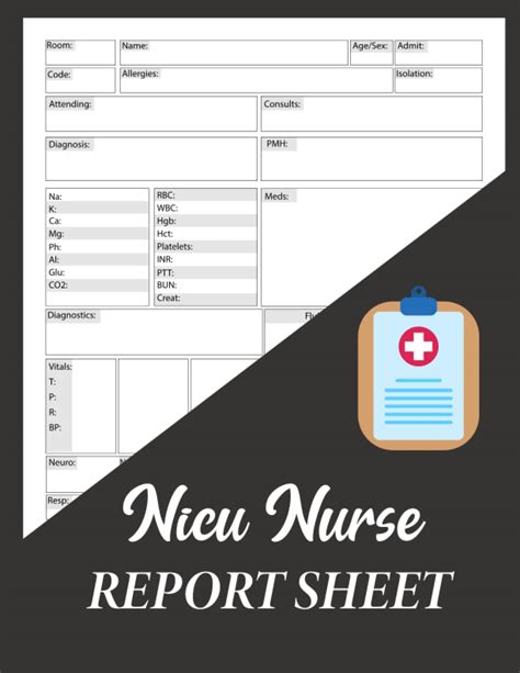 Buy Nicu Nurse Report Sheet Nursing Report And Brain Sheets For