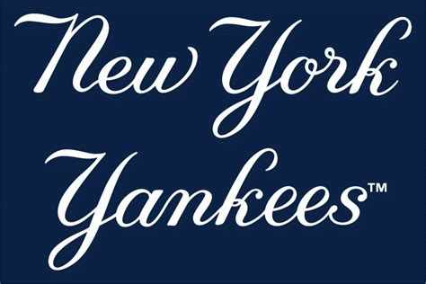 New York Yankees Logo Wordmark Logo American League Al Chris