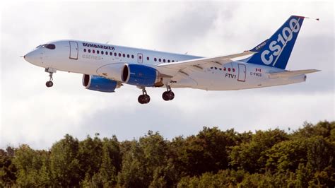 Bombardier Cseries Jet Completes Maiden Flight Business Cbc News