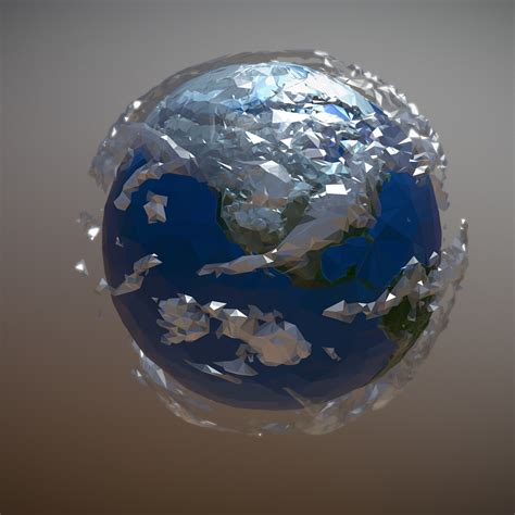 Animated Planet Earth 3d Model Flatpyramid