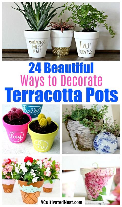 So, today, we are bringing to you 19 creative ways of how to decorate the plain terracotta pots and we are sure that you will like them. 24 Beautiful Ways to Decorate Terracotta Pots | Terracotta ...