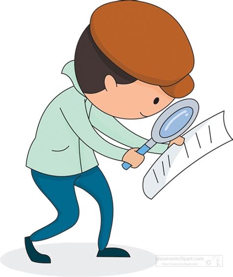 Law And Legal Clipart Detective Doing His Investigation