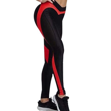 heart shape push up leggings women patchwork print sport yoga pants leggins high elasticity