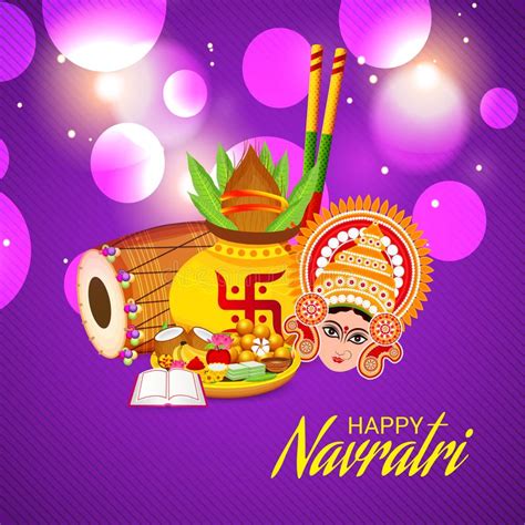 Happy Navratri Celebration Stock Illustration Illustration Of Banner Night 127000145