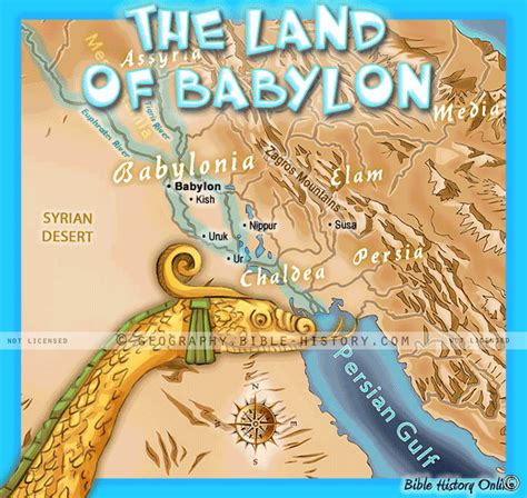 Land Of Ancient Babylon Topo Color Map 72 DPI 1 Year License