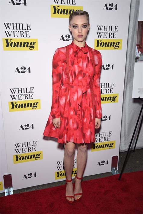 Amanda Seyfried In Valentino At The While Were Young Nyc Premiere