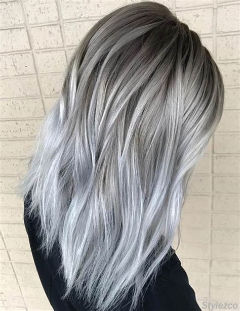 Perfect Combination Of Grey And Silver Hair Colors For 2018