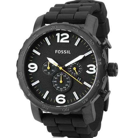 Let's take a look at the top five choices. Shop Fossil Men's 'Nate' Chronograph Black Silicone Watch ...