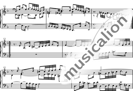 Französische Suite I Gigue BWV 812 Johann Sebastian Bach Noten zum Download