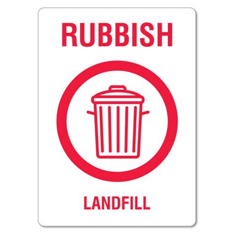 Waste Sign Rubbish Landfill The Signmaker