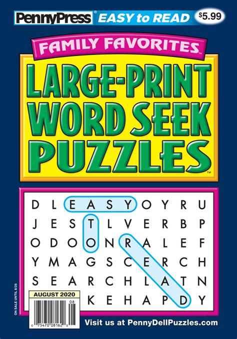 Large Print Free Printable Fill In Puzzles