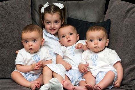 We can't pin it down exactly. Aww! These cute identical triplets are one in 200 million ...