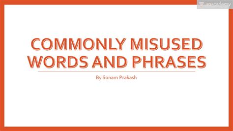 Commonly Misused Words And Phrases Common Mistakes In English Writing