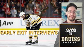What The Bruins Were Saying After Exit Interviews By Locked On Boston
