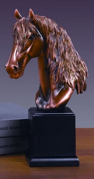 Horse Head Bust Sculpture 12 High