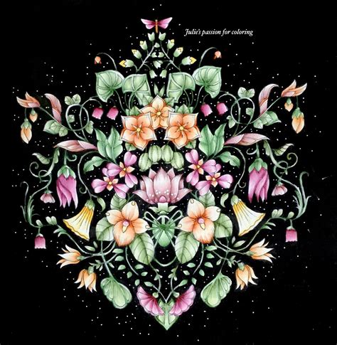 Turning out quite bright.claire holoway on instagram: World of flowers by Johanna Basford Colored by Julie's ...