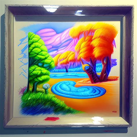 Trippy Cartoon 3d Oil Painting Water Color Pencil Sketch Arthub Ai