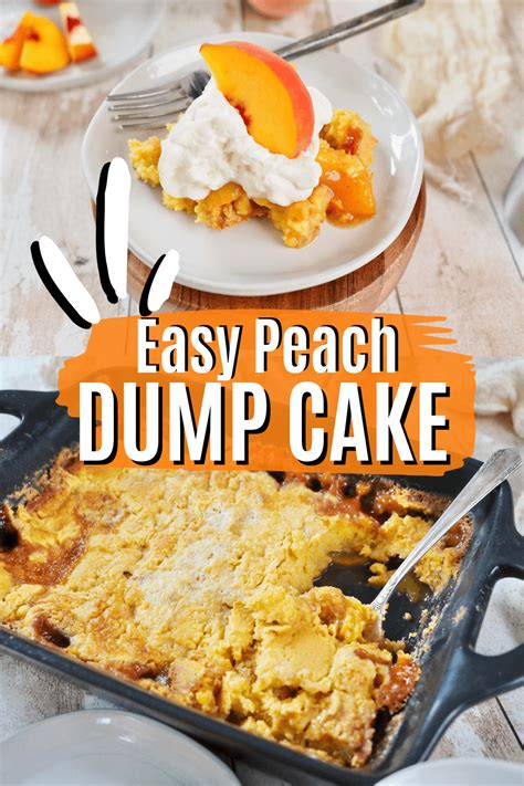 Easy Fresh Peach Dump Cake Recipe • The Fresh Cooky