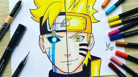 Como Desenhar O BORUTO NARUTO How To Draw Naruto And Boruto YouTube