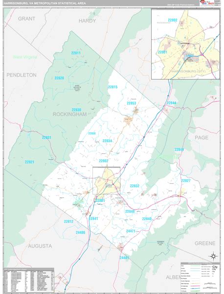 Harrisonburg Metro Area Va Maps