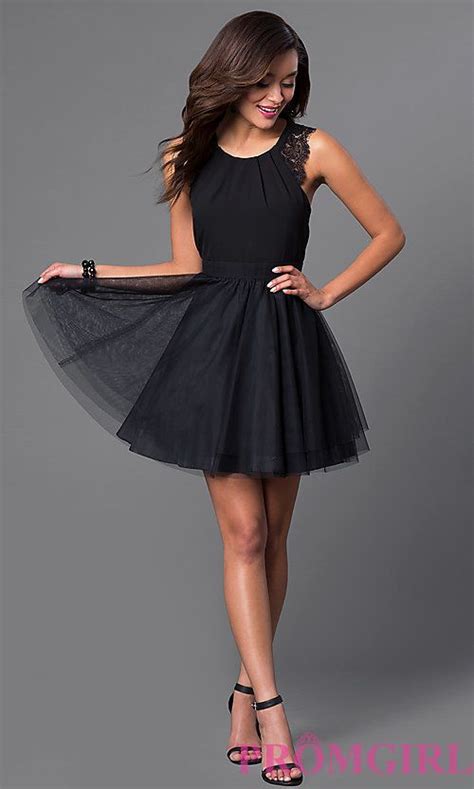 Short Black Sleeveless Homecoming Dress Homecoming Dresses Short