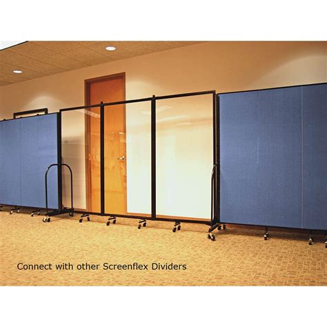 Screenflex Clear Room Dividers Partition Workspace Responsibly And
