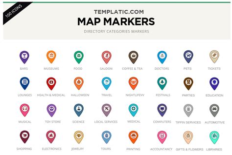 Updated visual refresh version of the google maps marker icons. The Top Google Maps Marker Icon Collections of 2015 ...