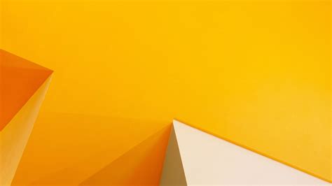Orange And White Digital Wallpaper Minimalism Digital Art Hd